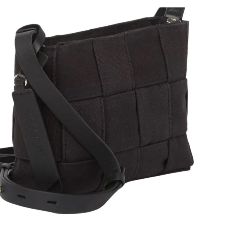Lucky Brand Black Woven Belt Bag